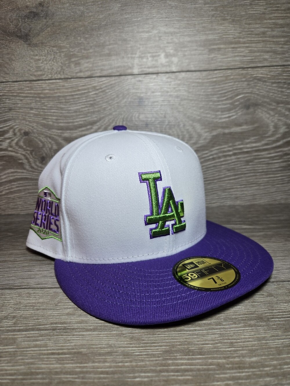 Los Angeles Dodgers New Era Fitted 59FIFTY 2020 World Series Size 7 3/8 New